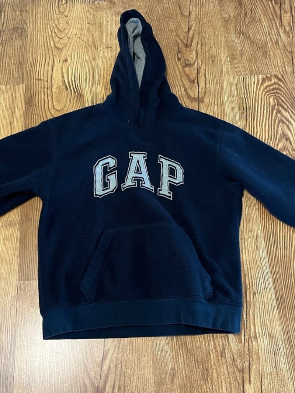 Gap Fleece Hoodie, Blue & Gray, Youth XL (12)